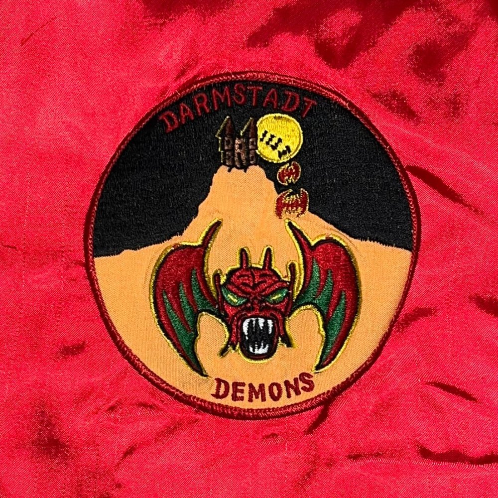 Vintage 80's, Darmstadt Demons German military jacket.